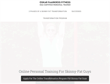 Tablet Screenshot of oskarfaarkrog.com